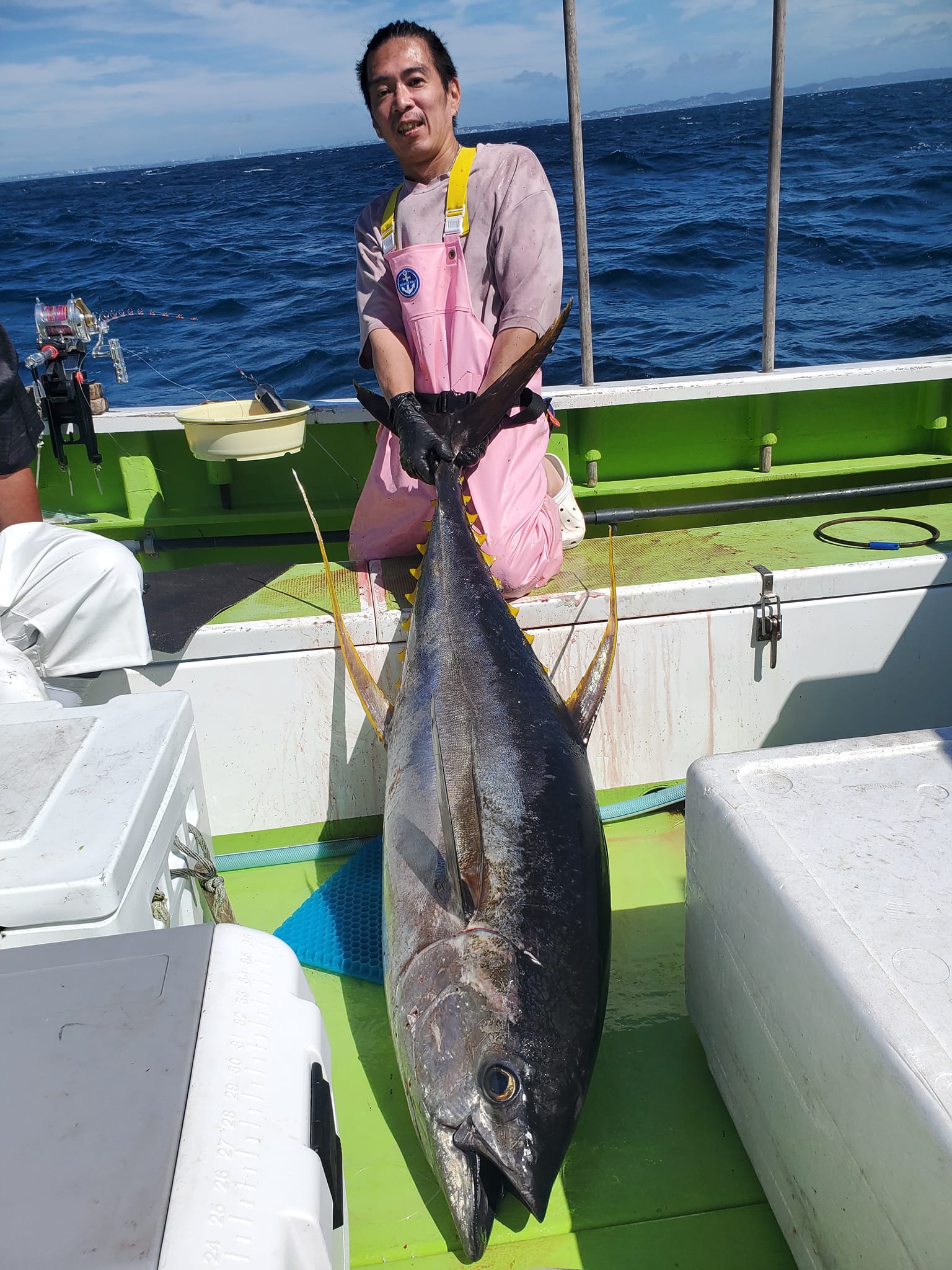 デケエよ、船頭の体重と変わんないよ、マグロもいいが、カツオがいい